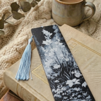 Marque-page noir et blanc 3D