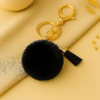 Porte-clés6 Porte-clés pompon noir